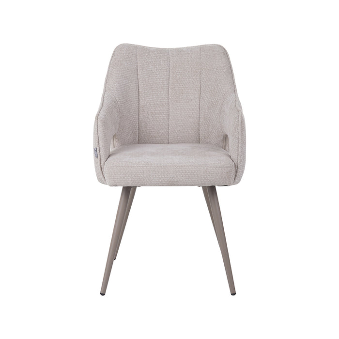 LABEL51 Eetkamerstoel Stan Naturel Elite Taupe 60x59x81 cm-Eetkamerstoelen-LABEL51