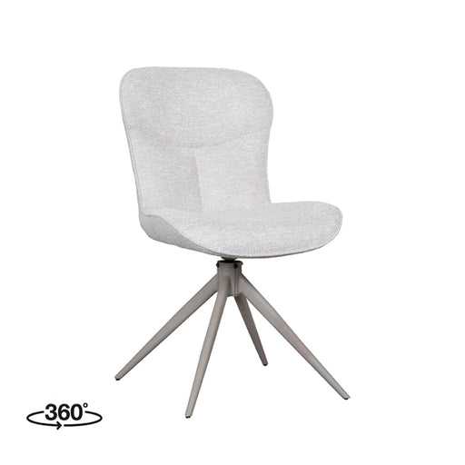LABEL51 Eetkamerstoel Thorben - Naturel - Canyon - Taupe Frame - Draaibaar-Eetkamerstoelen-LABEL51