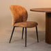 LABEL51 Eetkamerstoel Vino - Cognac - Elite - Zwart Metalen Frame-Eetkamerstoelen-LABEL51