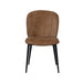 LABEL51 Eetkamerstoel Vino - Cognac - Elite - Zwart Metalen Frame-Eetkamerstoelen-LABEL51