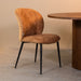 LABEL51 Eetkamerstoel Vino - Cognac - Elite - Zwart Metalen Frame-Eetkamerstoelen-LABEL51