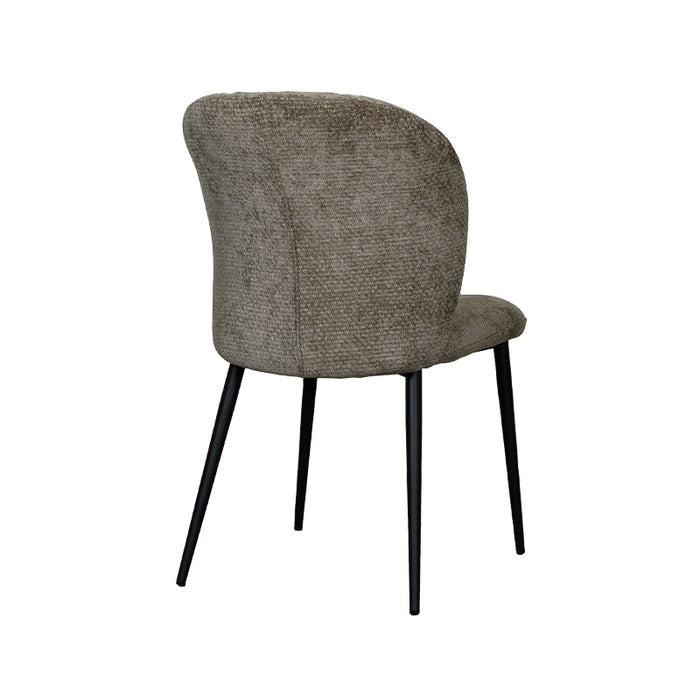 LABEL51 Dining Chair Vino Hunter Elite Black Metal Frame 49x62x85 cm