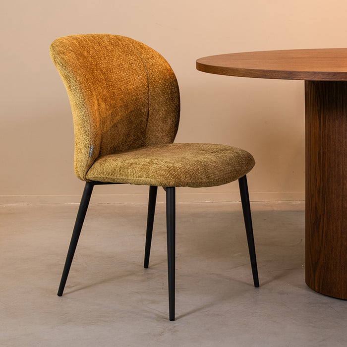 LABEL51 Eetkamerstoel Vino - Mustard - Elite-Eetkamerstoelen-LABEL51