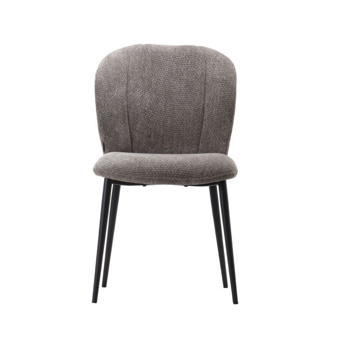 LABEL51 Eetkamerstoel Vino - Stone - Elite - Zwart Metalen Frame-Eetkamerstoelen-LABEL51
