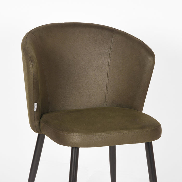 LABEL51 Eetkamerstoel Wave - Army - Microvezel-Eetkamerstoelen-LABEL51
