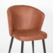LABEL51 Eetkamerstoel Wave Cognac Microvezel 58x60x85 cm-Eetkamerstoelen-LABEL51