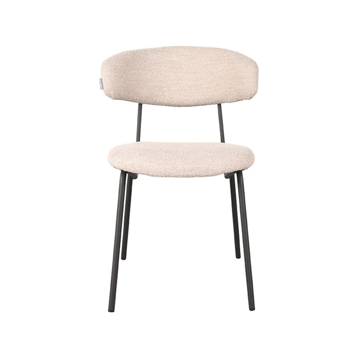 LABEL51 Eetkamerstoel Zack Naturel Boucle 53x59x79 cm-Eetkamerstoelen-LABEL51