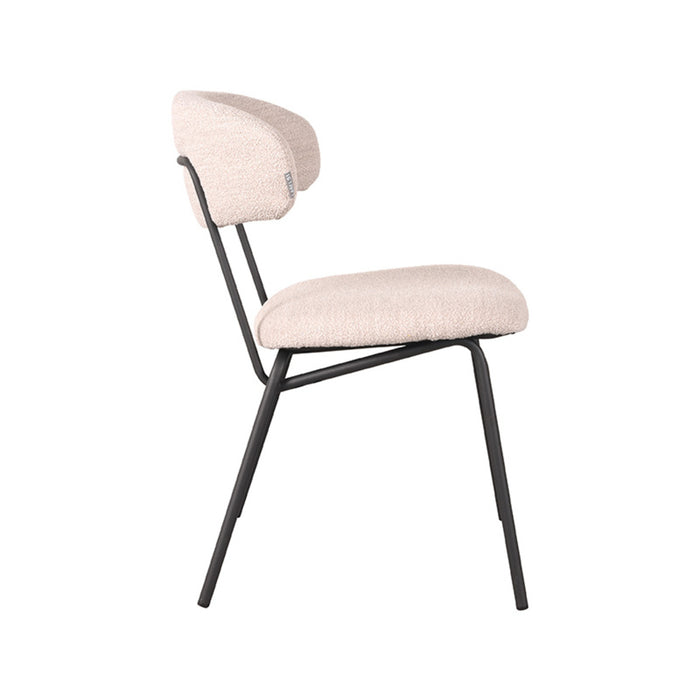 LABEL51 Eetkamerstoel Zack Naturel Boucle 53x59x79 cm-Eetkamerstoelen-LABEL51
