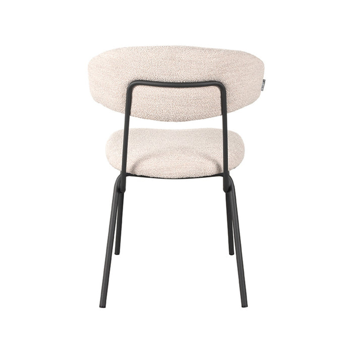 LABEL51 Eetkamerstoel Zack Naturel Boucle 53x59x79 cm-Eetkamerstoelen-LABEL51