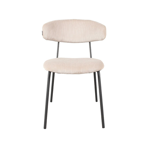 LABEL51 Eetkamerstoel Zack - Naturel - Ribcord-Eetkamerstoelen-LABEL51