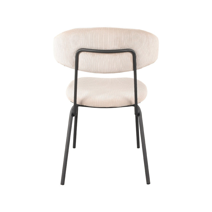 LABEL51 Eetkamerstoel Zack - Naturel - Ribcord-Eetkamerstoelen-LABEL51