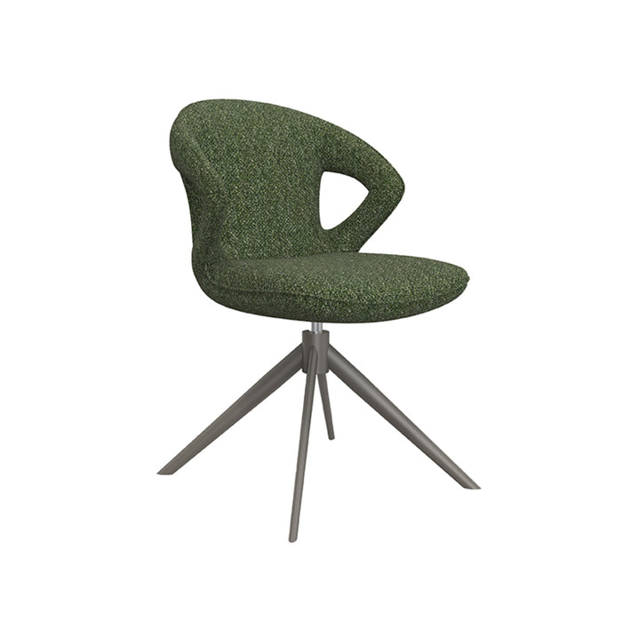 LABEL51 Eetkamerstoel Zurich - Forest - Boucle - Forest Frame - Draaibaar-Eetkamerstoelen-LABEL51