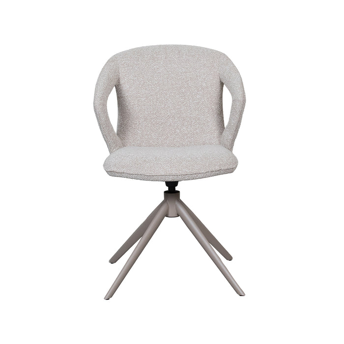 Dining Chair Zurich - Natural - Royal Boucle - Taupe Metal...