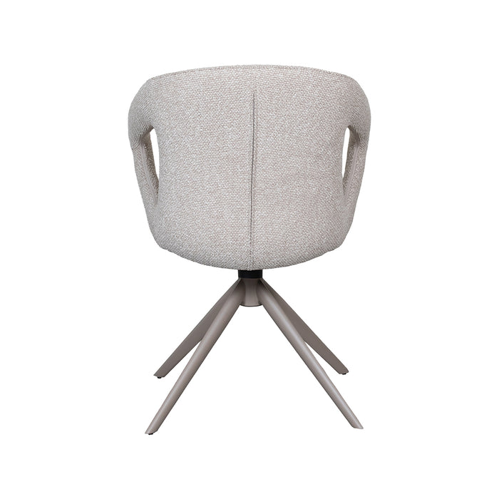 Dining Chair Zurich - Natural - Royal Boucle - Taupe Metal...