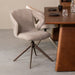 LABEL51 Eetkamerstoel Zurich - Truffel grijs - Boucle - Draaibaar-Eetkamerstoelen-LABEL51