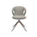 LABEL51 Eetkamerstoel Zurich - Truffel grijs - Boucle - Draaibaar-Eetkamerstoelen-LABEL51