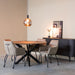 LABEL51 Eetkamertafel Otis - Espresso - Mangohout - 130 cm - Rond-Eettafels-LABEL51