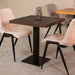 Eetkamertafel Tafelblad Straight Edge - Espresso - Mangohout....#-Eettafels-LABEL51
