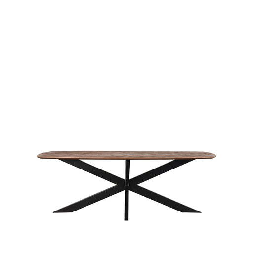 LABEL51 Eetkamertafel Zane - Espresso - Mangohout - 190 cm-Eettafels-LABEL51