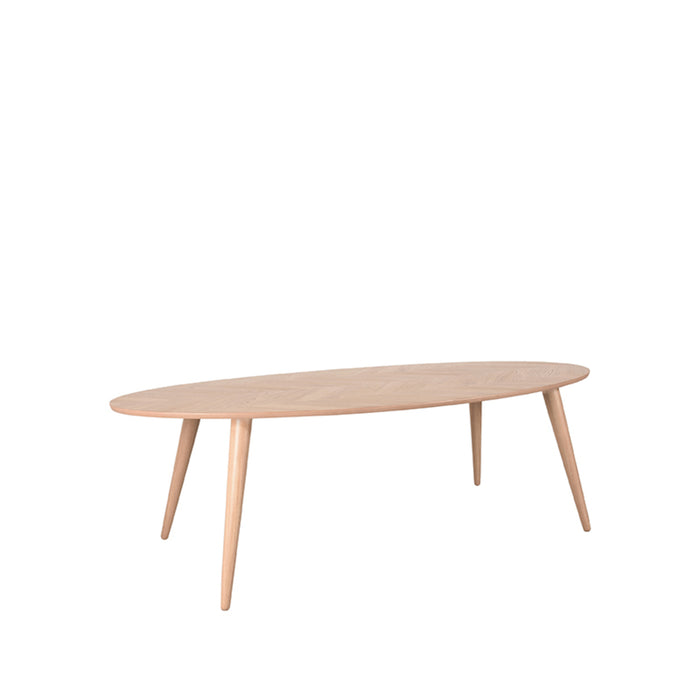 LABEL51 Eettafel Eetkamertafel Ines Naturel Eiken 210 cm Ovaal-Eettafels-LABEL51