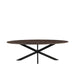 LABEL51 Eettafel Eetkamertafel James Espresso Mangohout 240 cm Ovaal-Eettafels-LABEL51