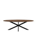 LABEL51 Eettafel Eetkamertafel James Nature Smooth Mangohout 240 cm Ovaal-Eettafels-LABEL51