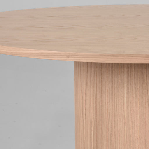 LABEL51 Eettafel Eetkamertafel Oliva Naturel Eiken 130 cm Rond-Eetkamertafels-LABEL51