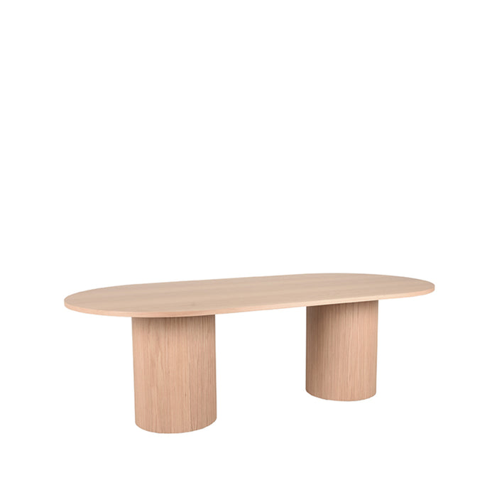 LABEL51 Eettafel Eetkamertafel Oliva Naturel Eiken 240 cm 240x120x75 cm-Eettafels-LABEL51