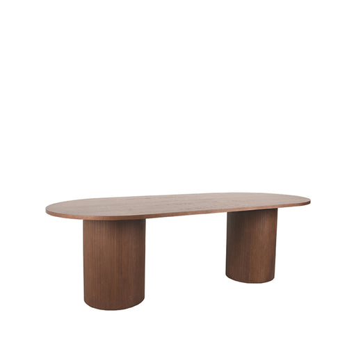 LABEL51 Eettafel Eetkamertafel Oliva Walnoot Eiken 240 cm 240x120x75 cm-Eettafels-LABEL51