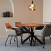 LABEL51 Eettafel Eetkamertafel Otis Nature Smooth Mangohout 130 cm Rond-Eettafels-LABEL51