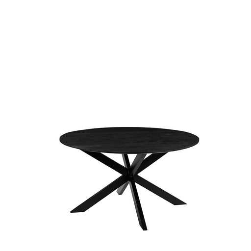 LABEL51 Eettafel Eetkamertafel Otis Zwart Mangohout 140 cm Rond-Eettafels-LABEL51