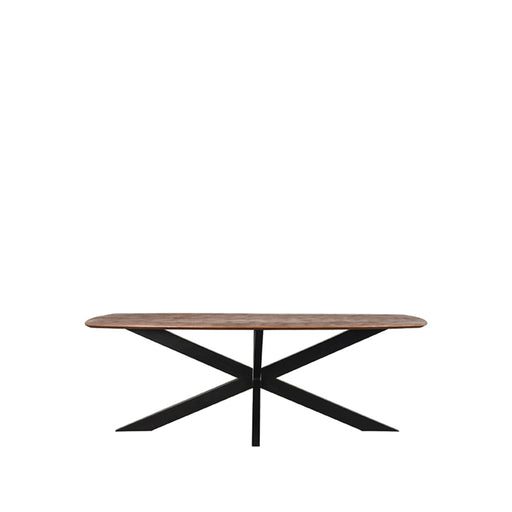 LABEL51 Eettafel Eetkamertafel Zane Espresso Mangohout 160 cm-Eettafels-LABEL51