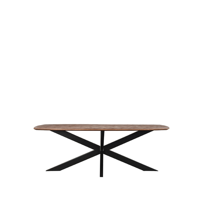 LABEL51 Eettafel Eetkamertafel Zane Espresso Mangohout 160 cm-Eettafels-LABEL51