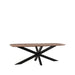 LABEL51 Eettafel Eetkamertafel Zane Espresso Mangohout 220 cm-Eettafels-LABEL51