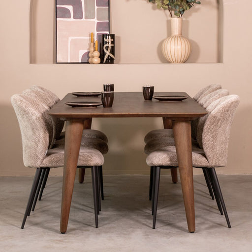 LABEL51 Eettafel Fly Espresso 190x100x76 cm-Eetkamertafels-LABEL51