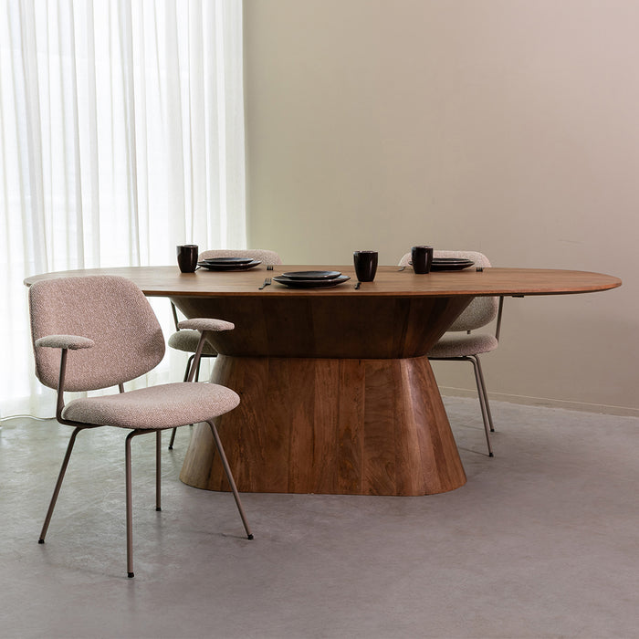 LABEL51 Eettafel Jagger Nature Smooth 240x110x76 cm-Eetkamertafels-LABEL51