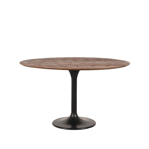 LABEL51 Eettafel Otto Espresso Mangohout Rond 130 cm-Eettafels-LABEL51