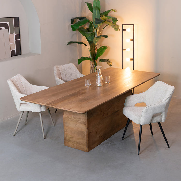 LABEL51 Eettafel Owen Nature Smooth 200x100x76 cm