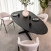 LABEL51 Eettafel Rosie Zwart Mangohout 180x100x76 cm-Eetkamertafels-LABEL51