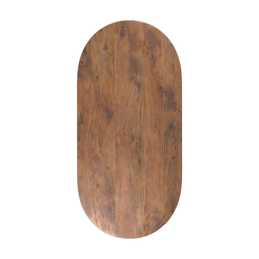 LABEL51 Eettafel Tafelblad Halve Cirkel Mangohout Nature Smooth 200x100-Tafelbladen-LABEL51