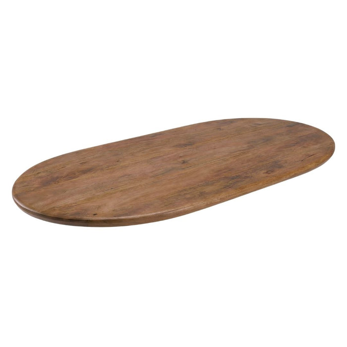 LABEL51 Eettafel Tafelblad Halve Cirkel Mangohout Nature Smooth 240x100-Ovale tafelbladen-LABEL51