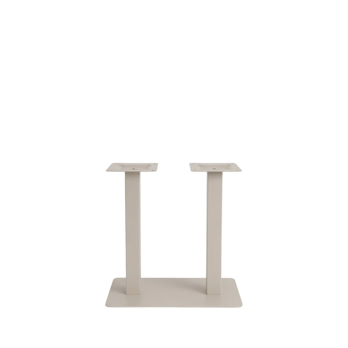 LABEL51 Eettafel Tafelpoot Dubbel Metaal Taupe 70x40-Tafelpoten-LABEL51