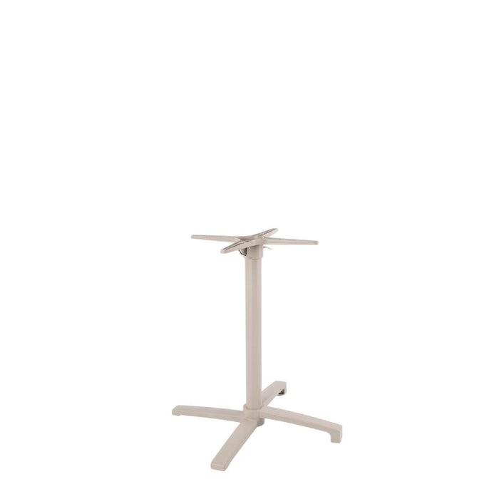 LABEL51 Eettafel Tafelpoot Vouwbaar Metaal Taupe 68x68-Tafelpoten-LABEL51