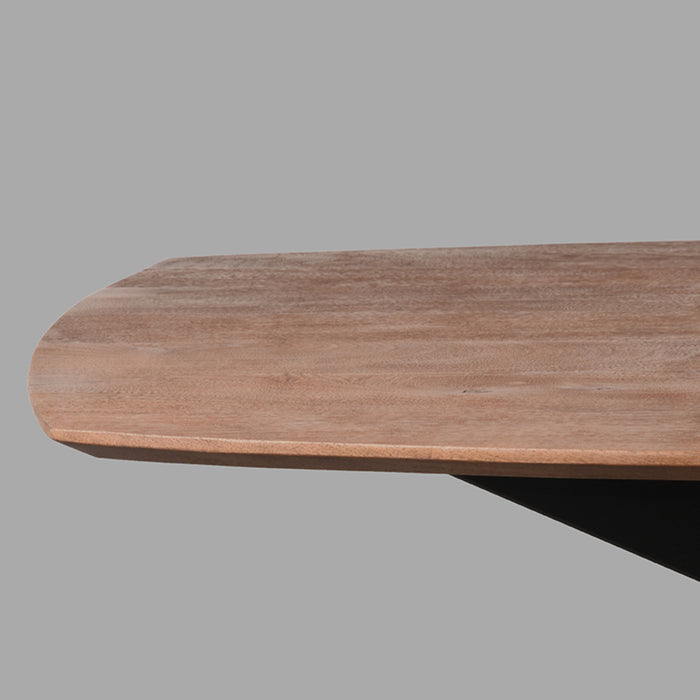 LABEL51 Eettafel Zane Espresso Mangohout 190x100x76 cm-Eettafels-LABEL51