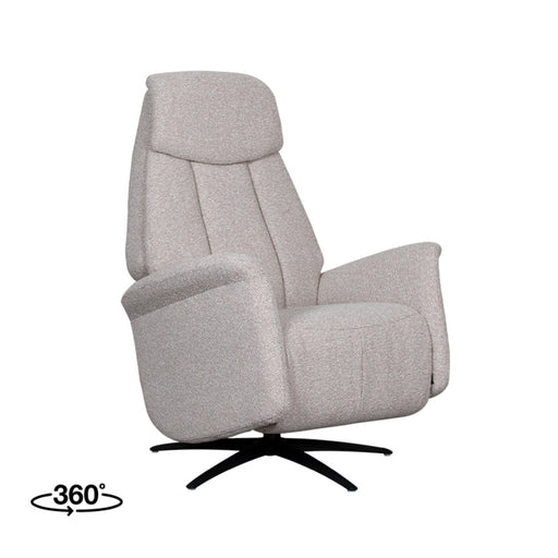 LABEL51 Elektrische Fauteuil Oslo - Naturel - Boucle - Draaibaar-Fauteuils-LABEL51