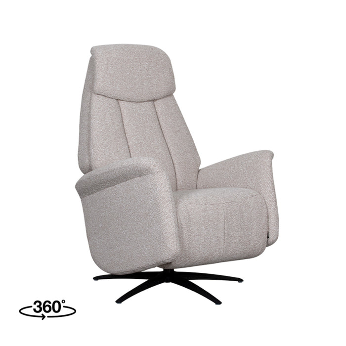 LABEL51 Elektrische Fauteuil Oslo - Naturel - Boucle - Draaibaar-Fauteuils-LABEL51