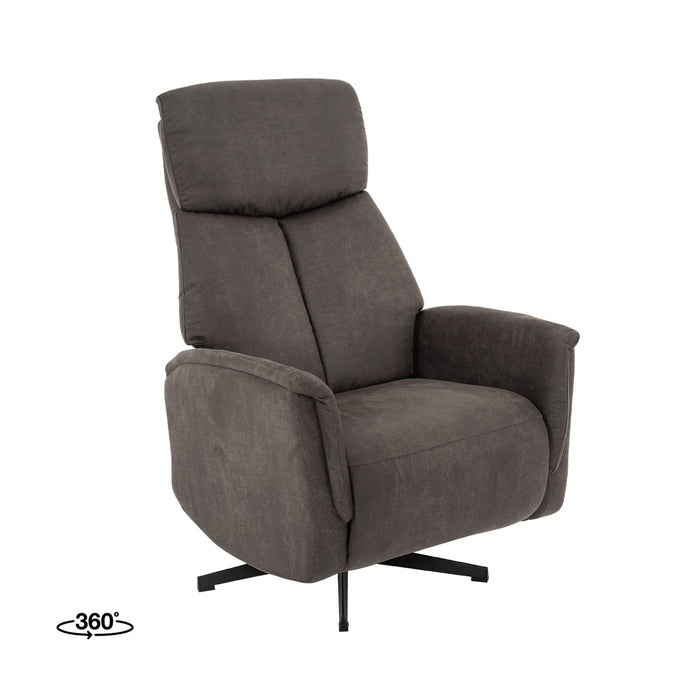 LABEL51 Fauteuil Aarhus - Antraciet - Kunstleder - 2-Motorig-Fauteuils-LABEL51
