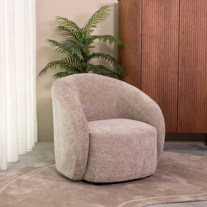 LABEL51 Fauteuil Alby - Stone - Chenille - 1-Zits-Fauteuils-LABEL51