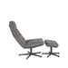 LABEL51 Fauteuil Alvar - Antraciet - Velvet - Incl. Hocker-Fauteuils-LABEL51