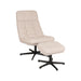 LABEL51 Fauteuil Alvar - Naturel - Boucle - Incl. Hocker-Poefs-LABEL51
